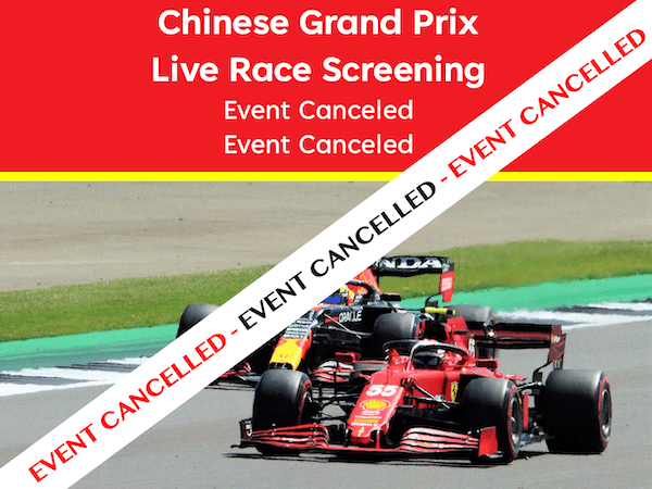 Chinese Grand Prix Screening Event&nbsp;Canceled