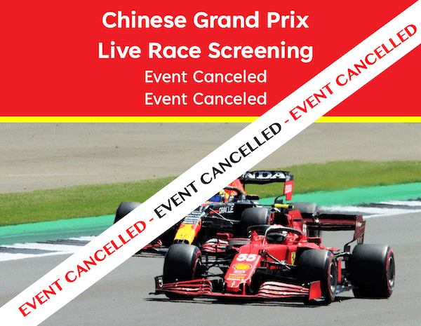 Chinese Grand Prix Screening event at Fat Pants Brewing Canceled