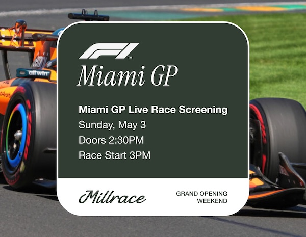 Millrace Motor Club hosts Twin Cities F1 Club for the Miami Grand Prix on May 3rd