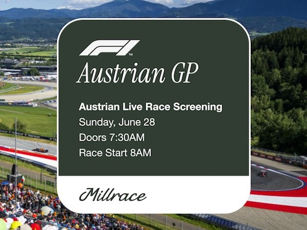 Join Us Sunday June 28th for the Austrian Grand&nbsp;Prix