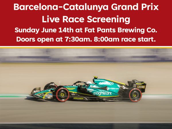 Join Us Sunday June 14th for the Barcelona-Catalunya Grand&nbsp;Prix
