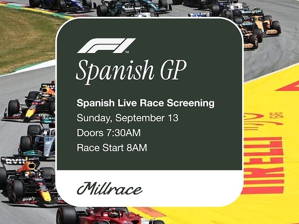 Join Us Sunday, September 13th, for the Spanish Grand&nbsp;Prix