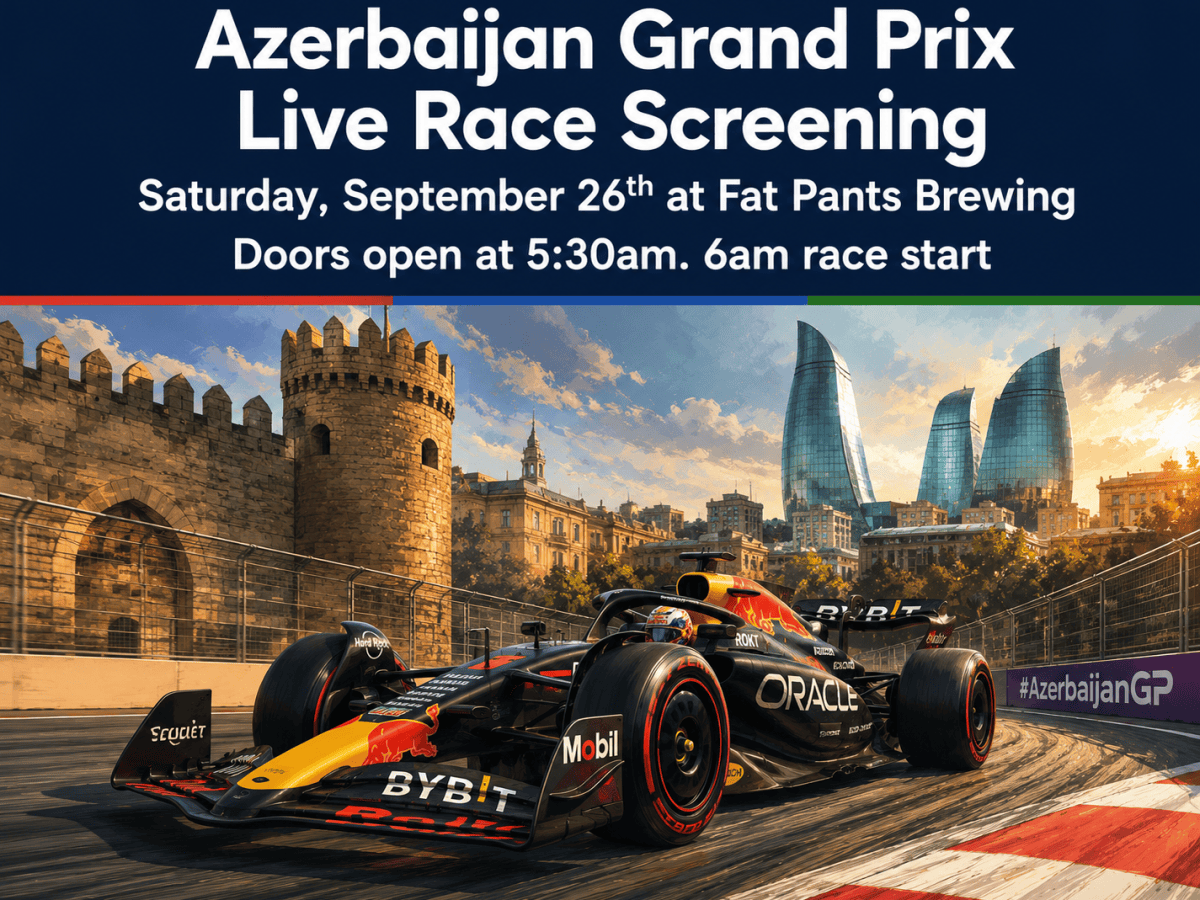 Join Us Saturday, September 26th, for the Azerbaijan Grand&nbsp;Prix