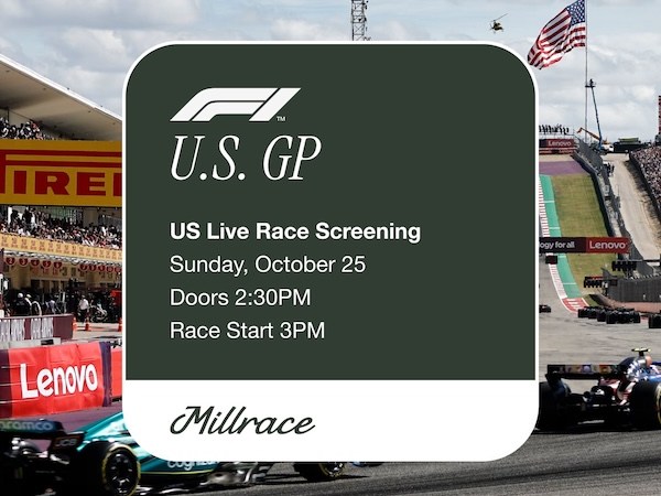 Join Us Sunday, October 25th, for the United States Grand&nbsp;Prix