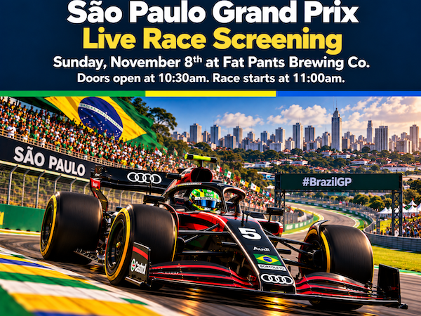 Join Us Sunday, November 8th, for the São Paulo Grand&nbsp;Prix